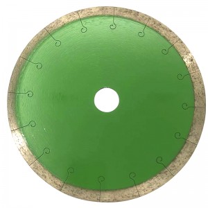 Continuous Rim Sintered Saw Blade And Segments For Porcelain Tile Cutting