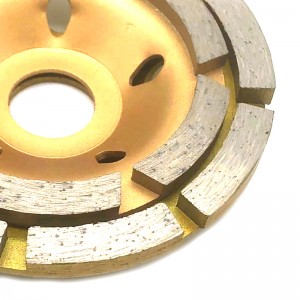 Double Row Diamond Cup Wheel for Levelling the Concrete and Stone Material