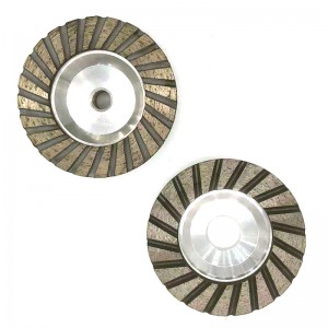 4 Inch Turbo Diamond Cup Wheel With Aluminium Body