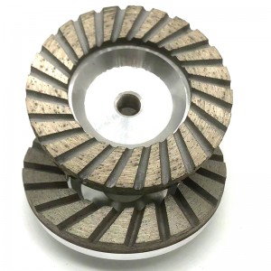4 Inch Turbo Diamond Cup Wheel With Aluminium Body