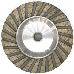 4 Inch Turbo Diamond Cup Wheel With Aluminium Body